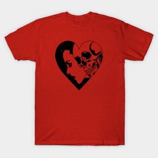 Dark Heart Skull T-Shirt